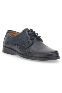 Scarpe Stringate Nere Vera Pelle LONGFORD 2