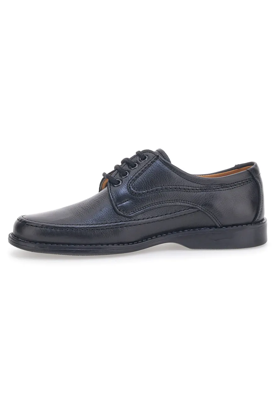 Scarpe Stringate Nere Vera Pelle LONGFORD 2