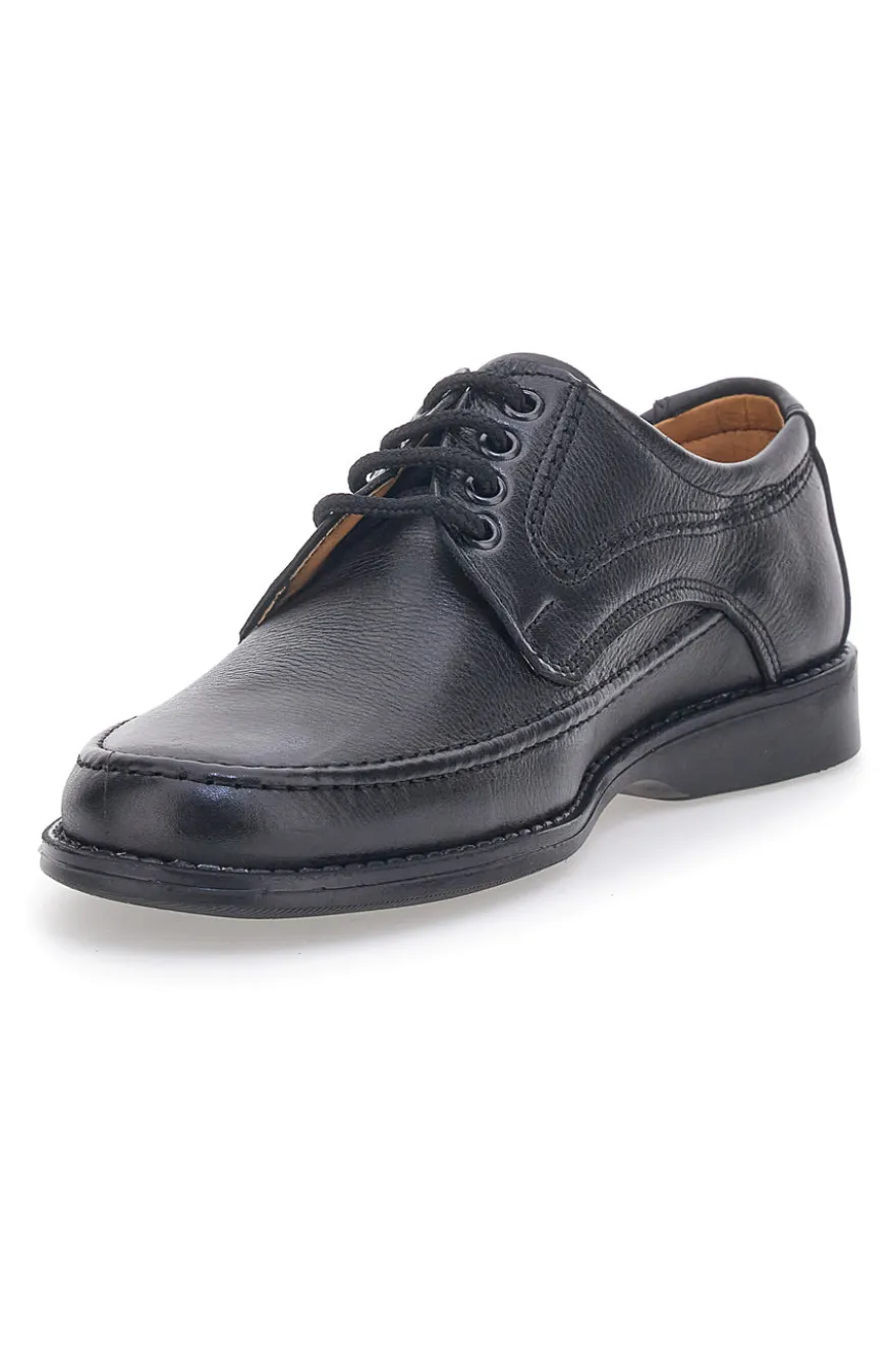 Scarpe Stringate Nere Vera Pelle LONGFORD 2