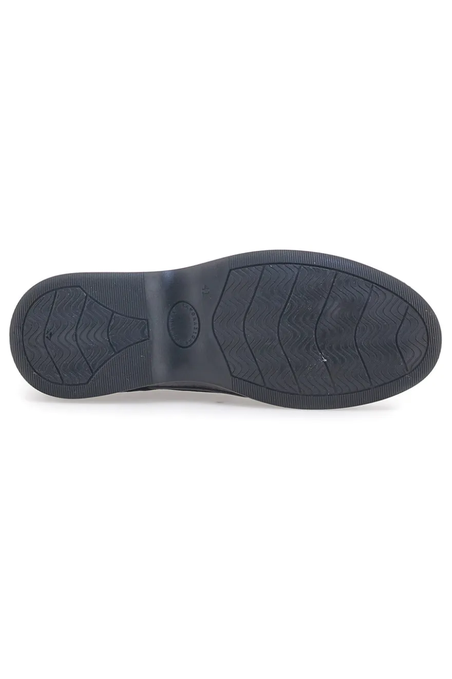 Scarpe Stringate Nere Vera Pelle LONGFORD 2