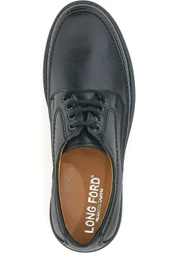 Scarpe Stringate Nere Vera Pelle LONGFORD 2