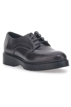 Scarpe Stringate Nere Vera Pelle Mio Tempo 258981