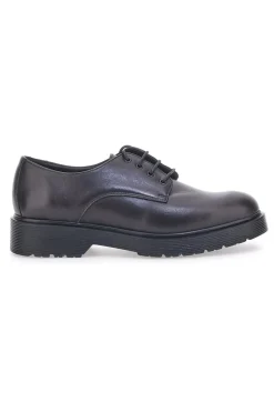 Scarpe Stringate Nere Vera Pelle Mio Tempo 258981