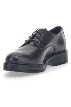 Scarpe Stringate Nere Vera Pelle Mio Tempo 258981