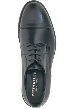 Scarpe Stringate Nere Vera Pelle Pittarello 7705