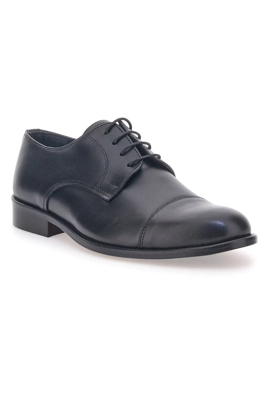Scarpe Stringate Nere Vera Pelle Pittarello 7705