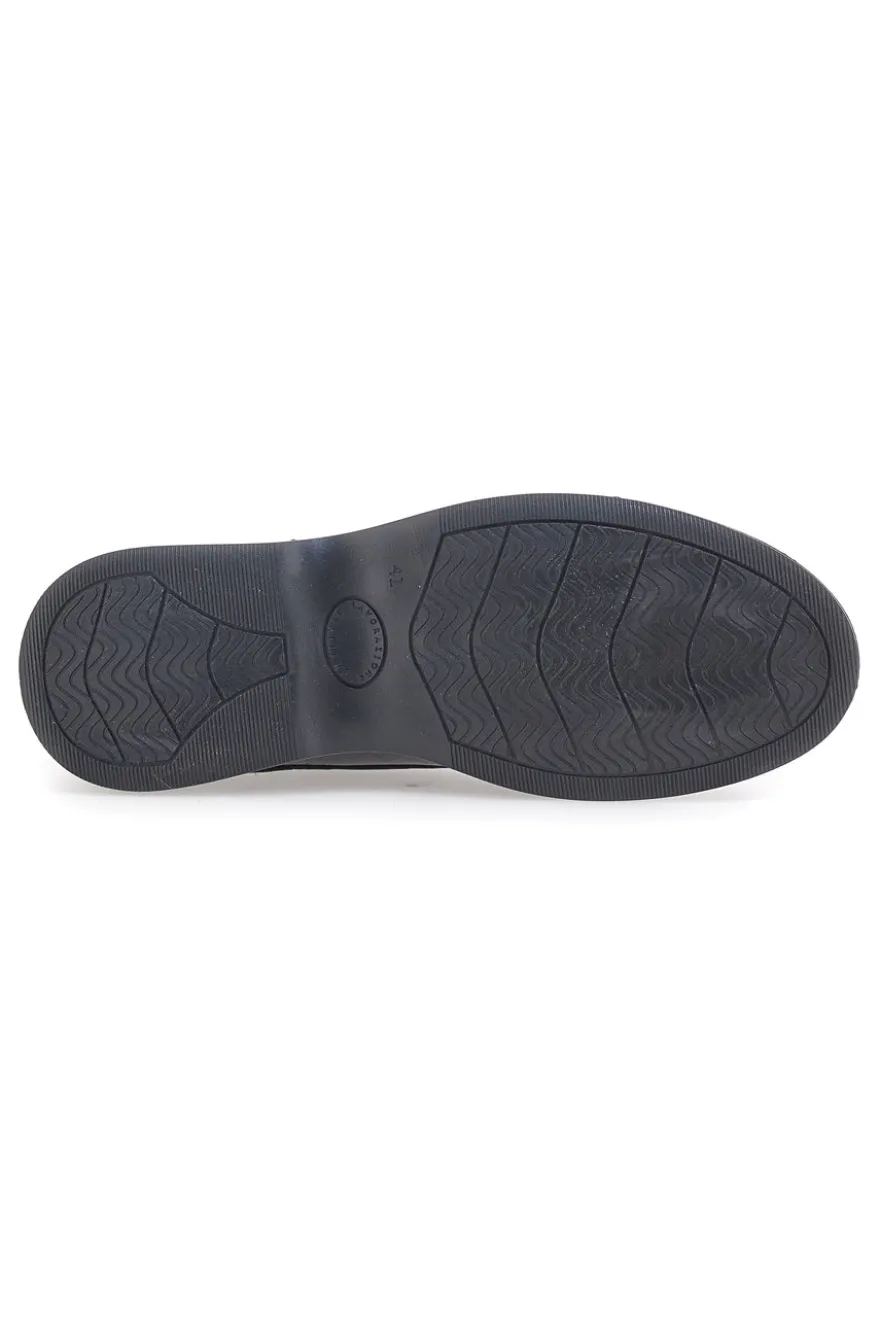 Scarpe Stringate Nere Vera Pelle Longford 1