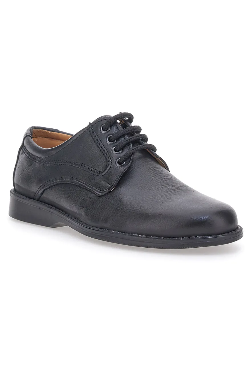 Scarpe Stringate Nere Vera Pelle Longford 1