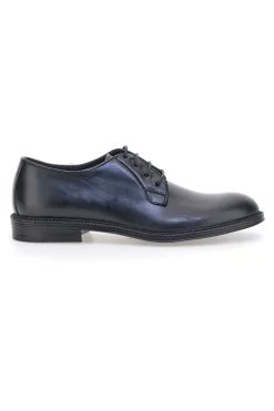 Scarpe stringate nere vera pelle artigianali Pittarello plus 1145