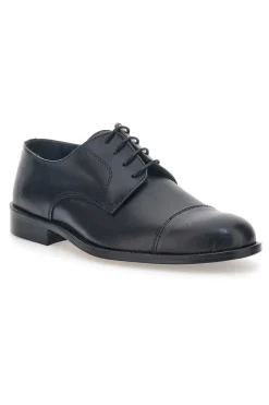 Scarpe Stringate Nere Vera Pelle Pittarello 7715