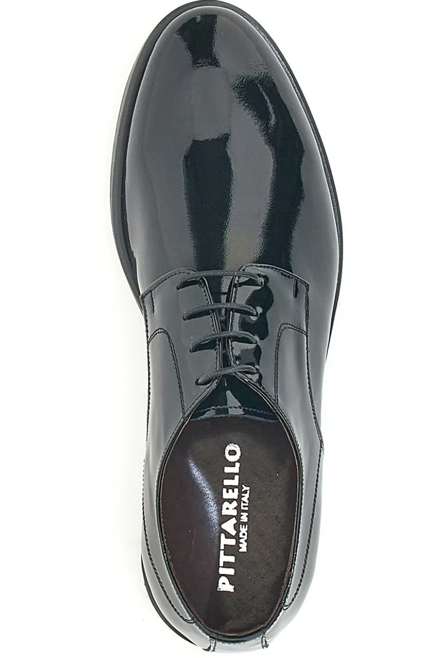 Scarpe stringate Nero in vernice Pittarello class 600