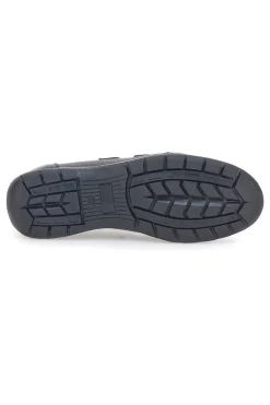 Scarpe Stringate Nero In Vera Pelle Doppio Strappo Max Dillan 458