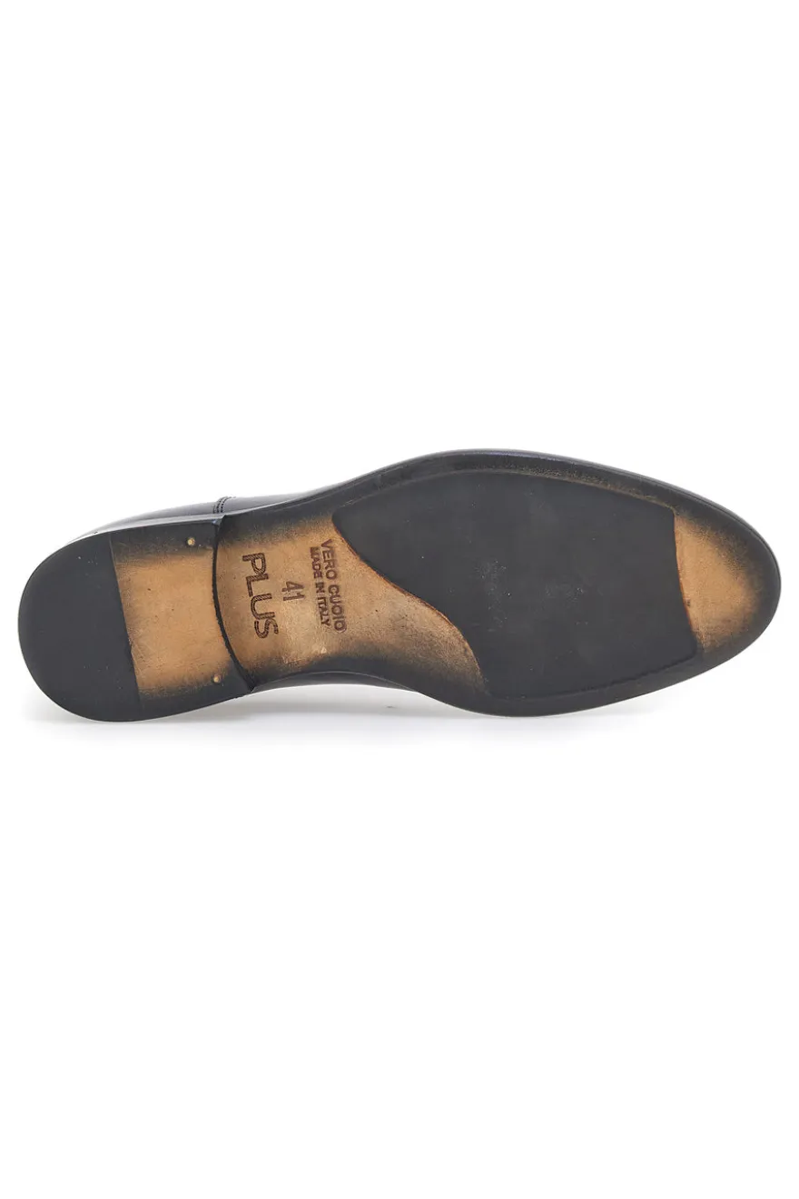 Scarpe Stringate Pittarello Plus 731 Blu Vera Pelle