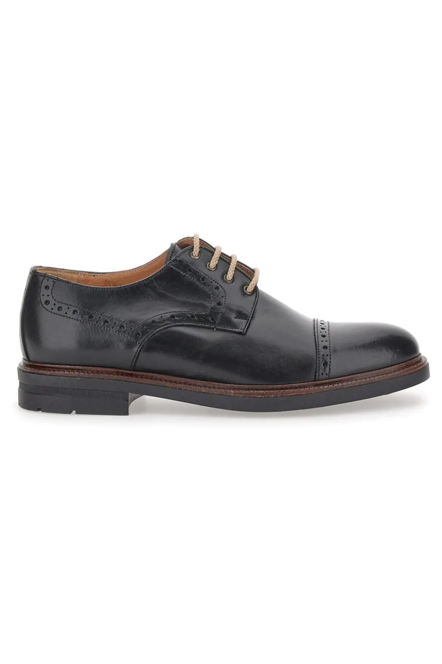 Scarpe Stringate Pittarello 8204 Nere