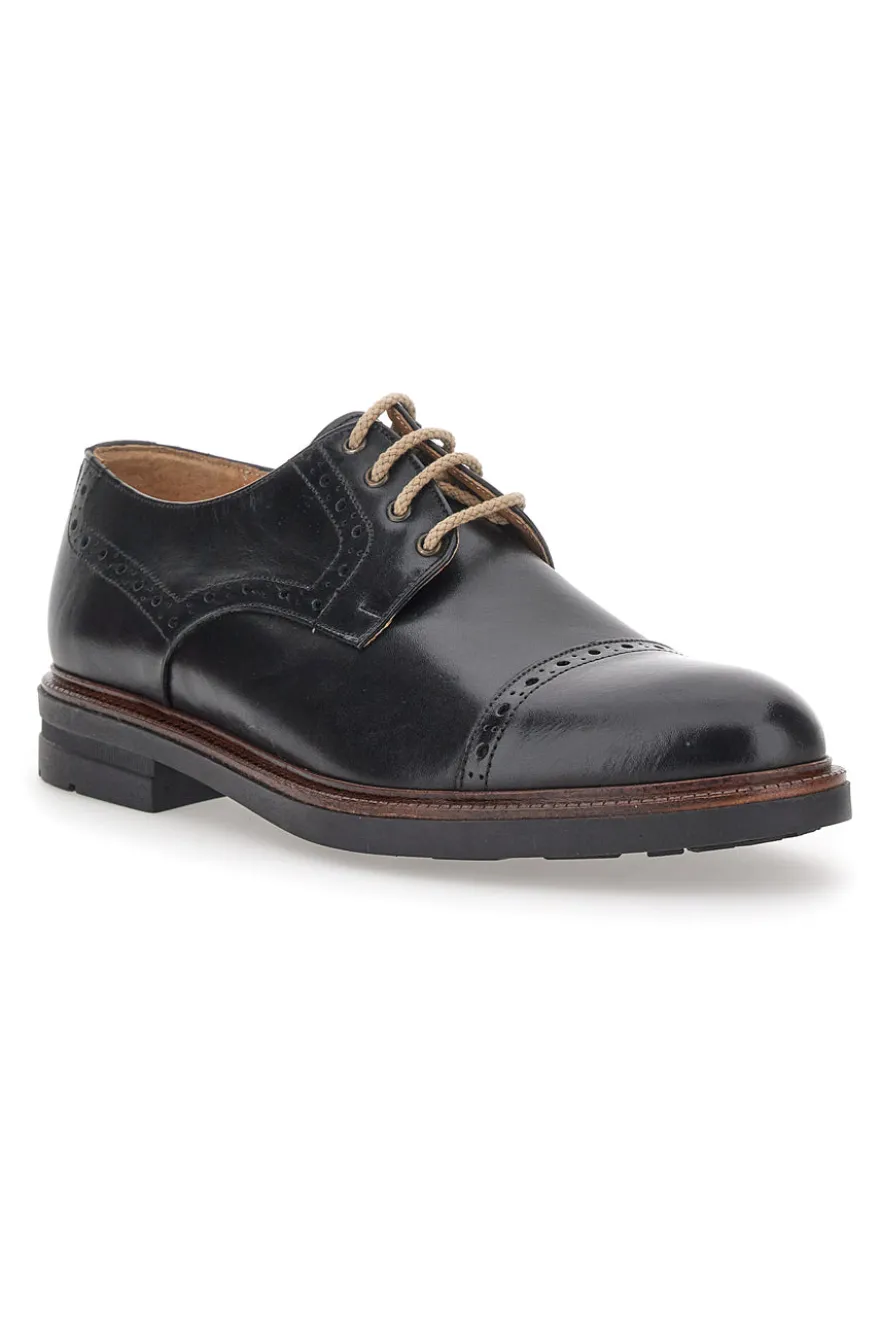 Scarpe Stringate Pittarello 8204 Nere