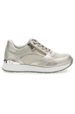 Scarpe Stringate Platino con Cerniera Laterale INBLU 416 IN