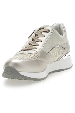 Scarpe Stringate Platino con Cerniera Laterale INBLU 416 IN