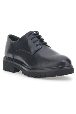 Scarpe Stringate Plocadi 17633 Nere Vera Pelle