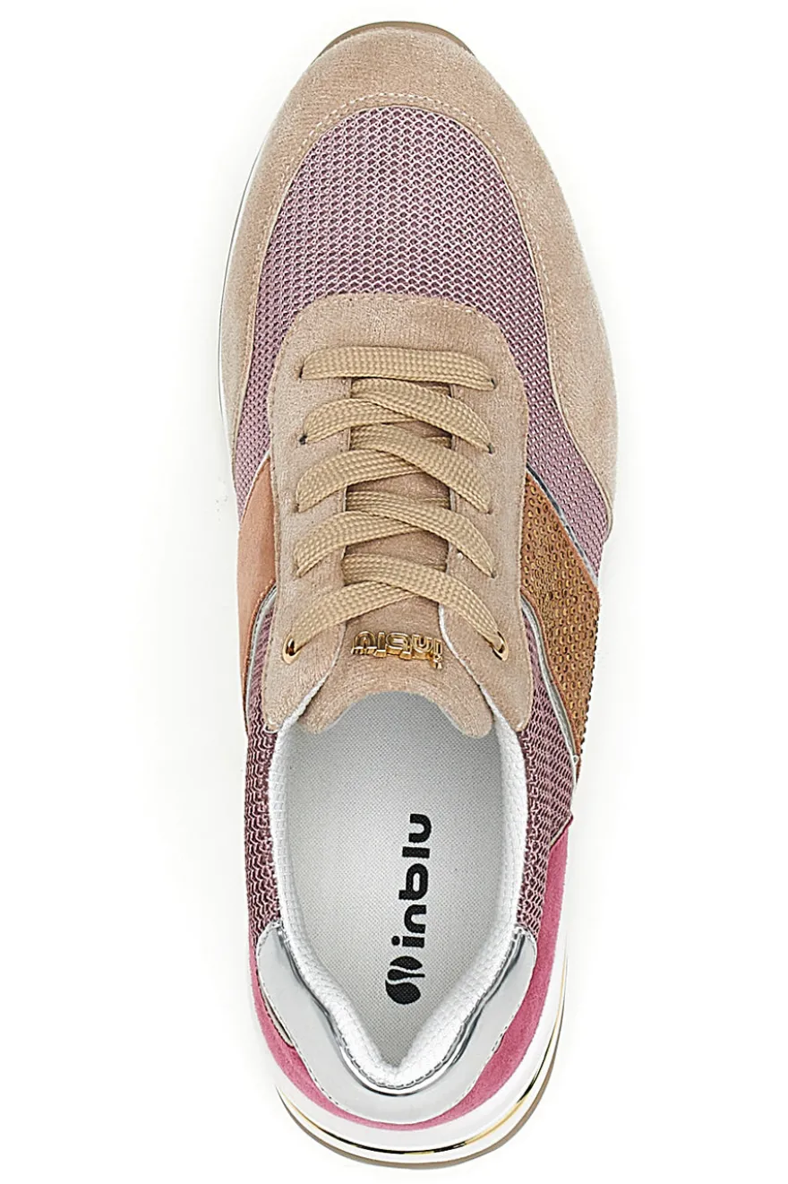 Scarpe Stringate Rosa e Cipria INBLU 423 IN