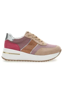 Scarpe Stringate Rosa e Cipria INBLU 423 IN