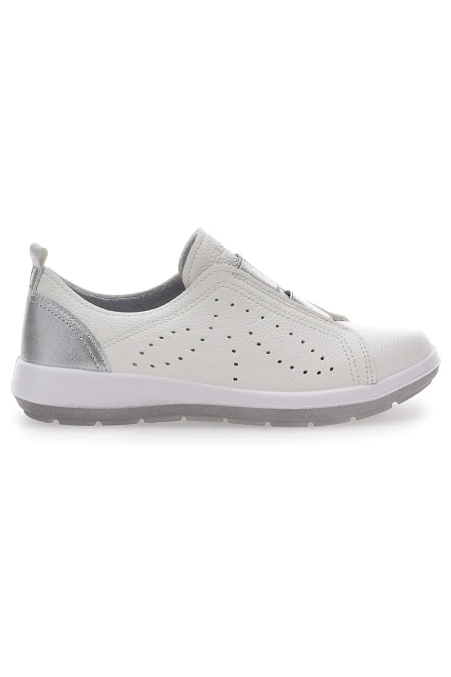 Scarpe Stringate Senza Lacci Bianche Inblu 53 WG