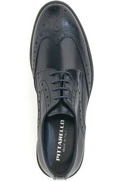 Scarpe stringate Stile Inglese Pittarello 7710 Blu in pelle