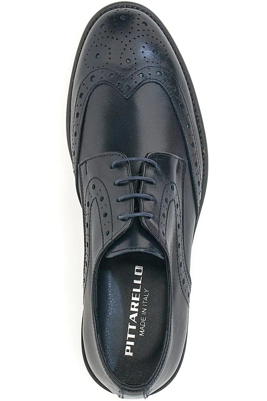 Scarpe stringate Stile Inglese Pittarello 7710 Blu in pelle