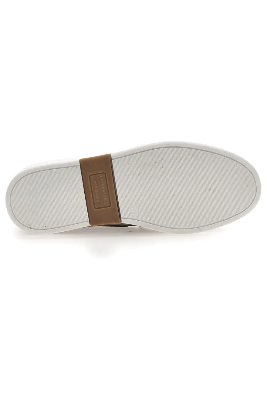 Scarpe Stringate Taupe In Vera Pelle Scamosciata Max Dillan 420