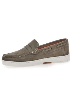 Scarpe Stringate Taupe In Vera Pelle Scamosciata Max Dillan 420