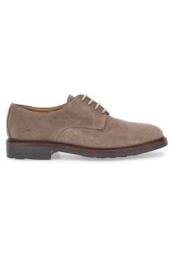 Scarpe Stringate Taupe In Vera Pelle Pittarello 6526