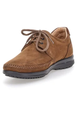 Scarpe Stringate Taupe in Vera Pelle Longford 2023