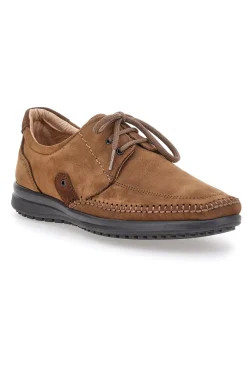 Scarpe Stringate Taupe in Vera Pelle Longford 2023