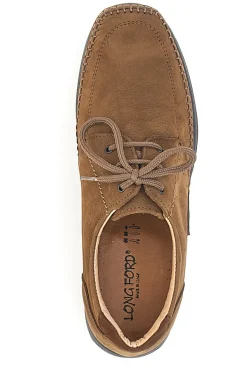 Scarpe Stringate Taupe in Vera Pelle Longford 2023