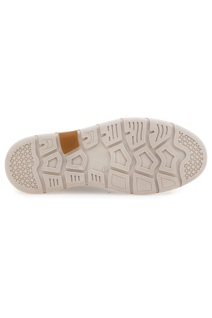 Scarpe stringate taupe traforate con zip laterale Pittarello eco 26111008