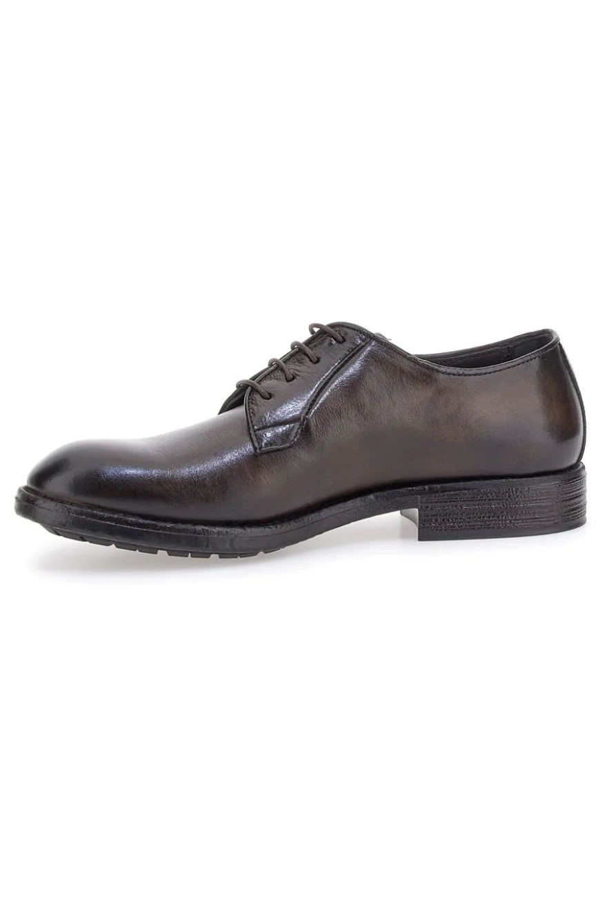 Scarpe stringate testa di moro in vera pelle eleganti Pittarello Plus 1115