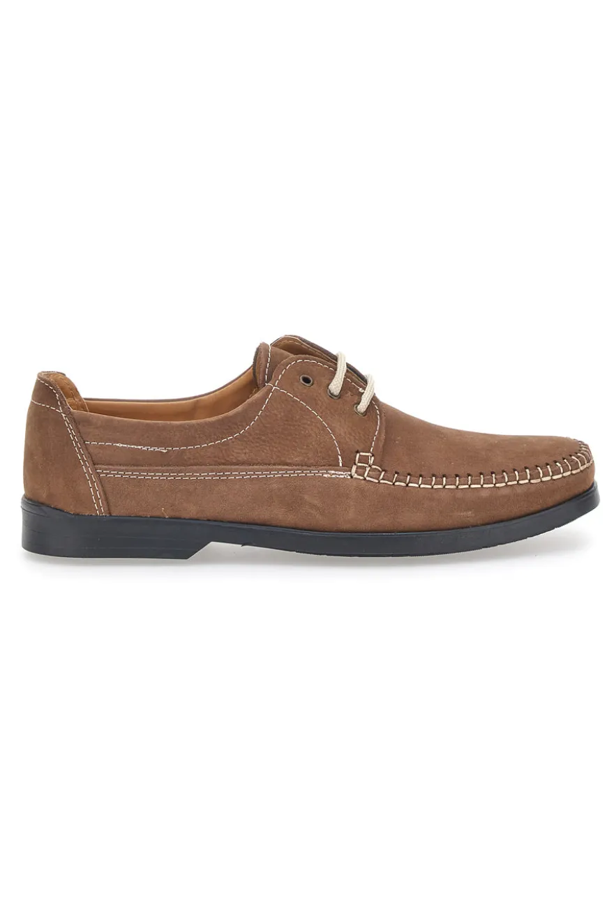 Scarpe Stringate Tortora Made In Italy In Vera Pelle Sevenoaks 199