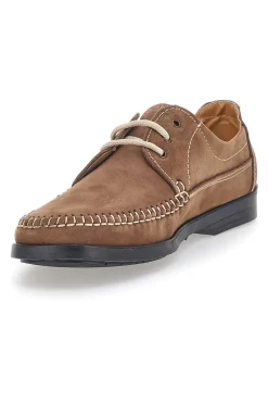Scarpe Stringate Tortora Made In Italy In Vera Pelle Sevenoaks 199