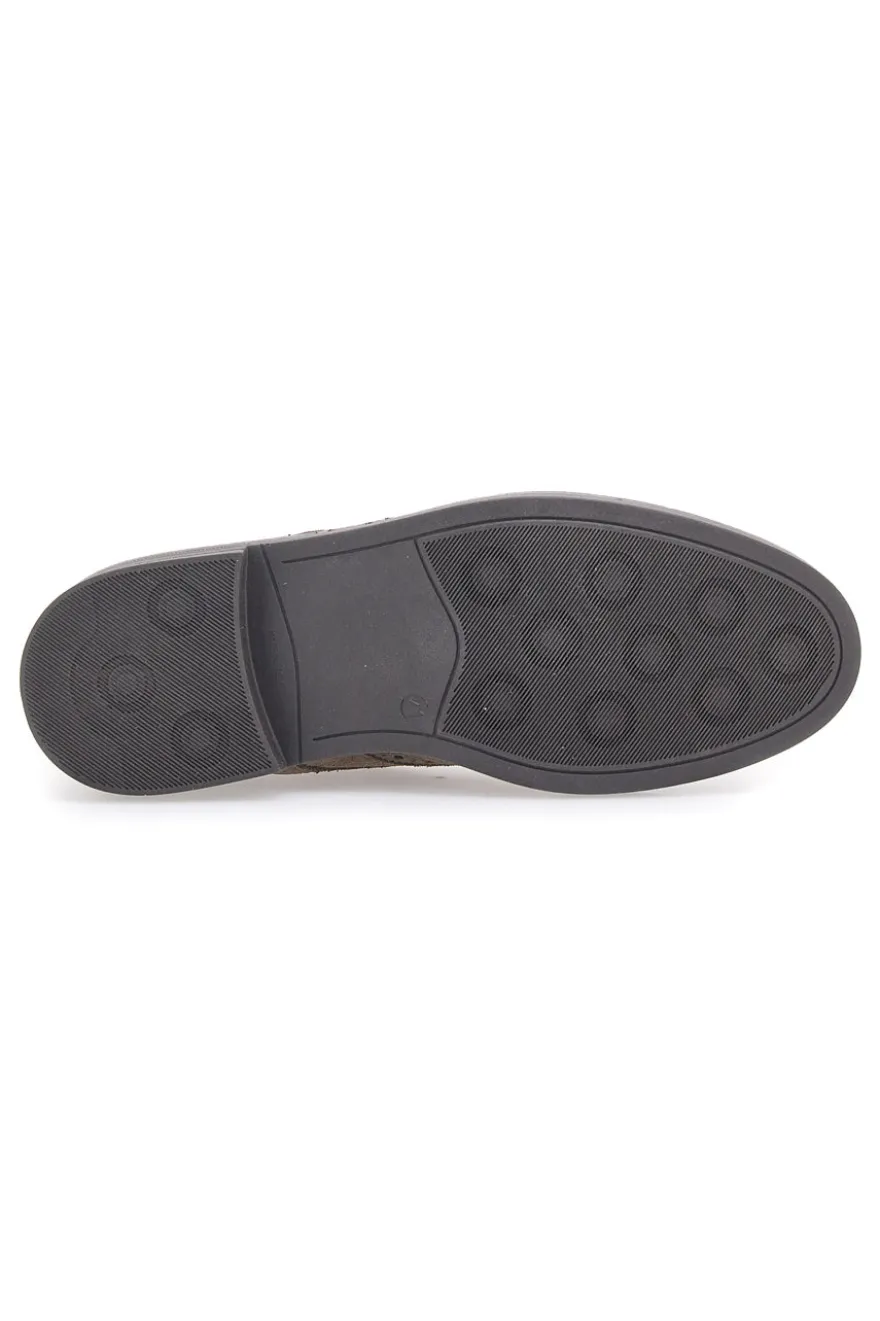 Scarpe Stringate Tortora In Pelle Scamosciata Longford 595