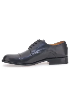 Scarpe Stringate Vera Pelle Nera Pittarello Plus 613