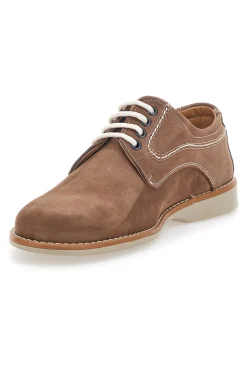 Scarpe Stringate Vera Pelle Cognac Longford 1