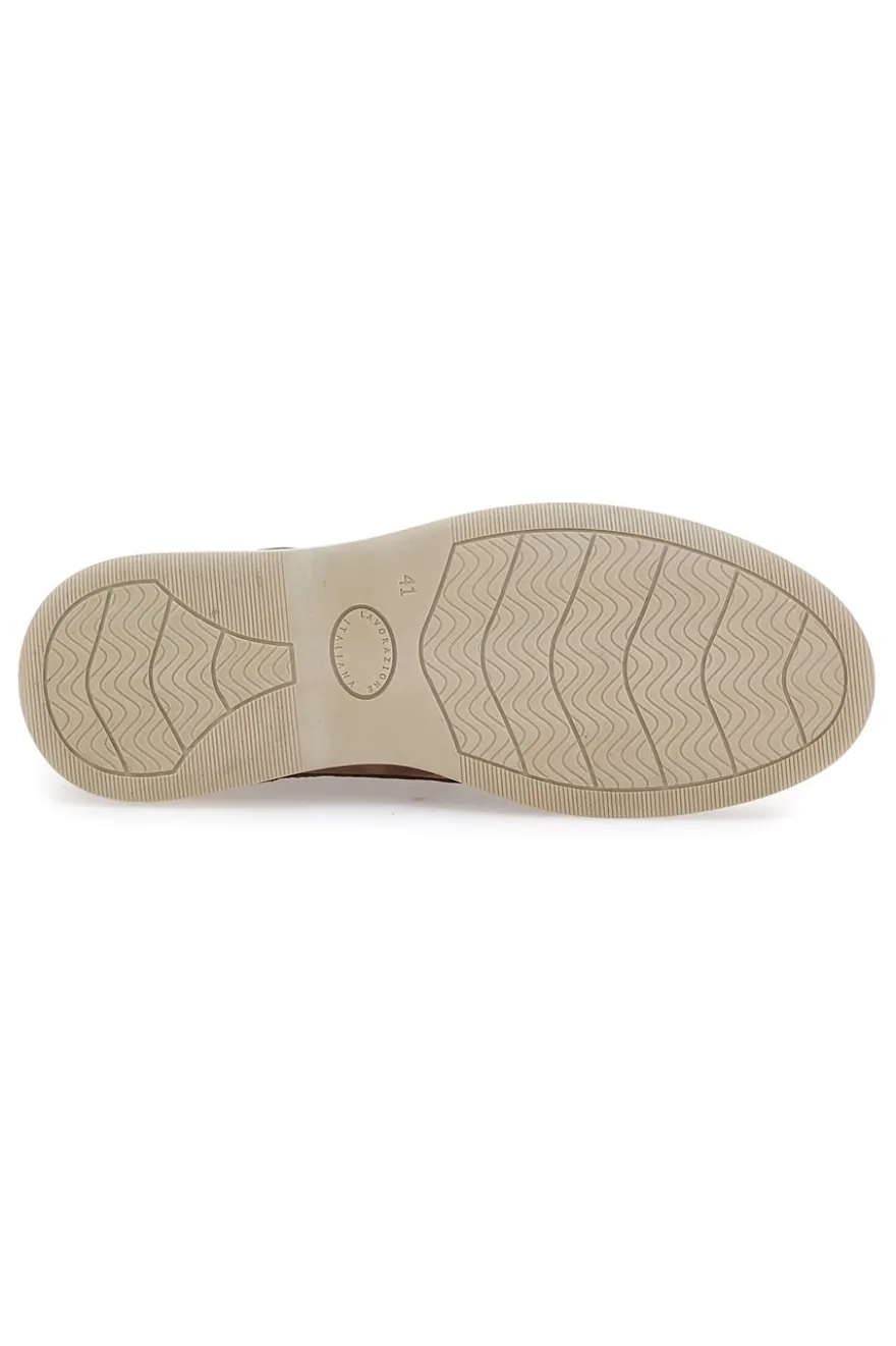 Scarpe Stringate Vera Pelle Cognac Longford 1
