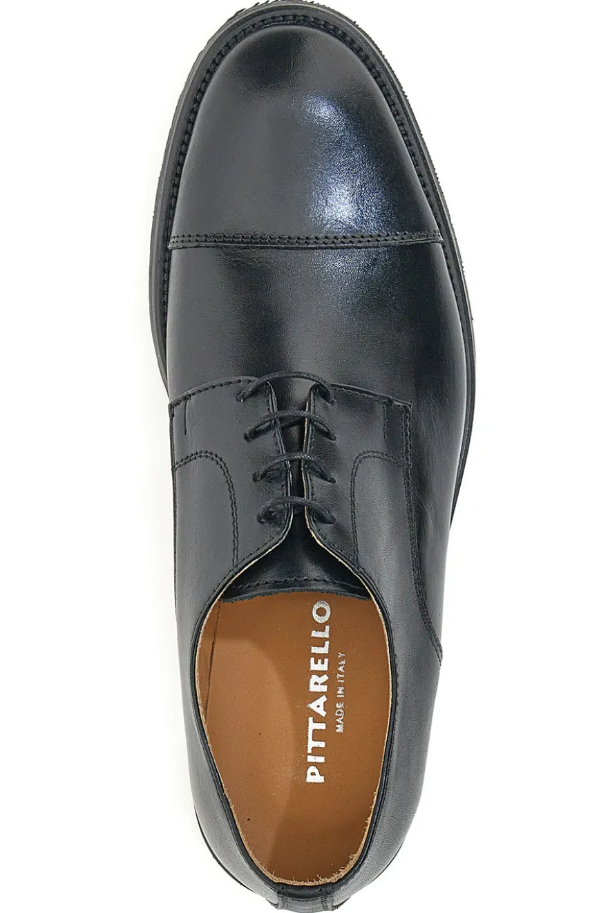 Scarpe Stringate Vera Pelle Nere Pittarello 5051