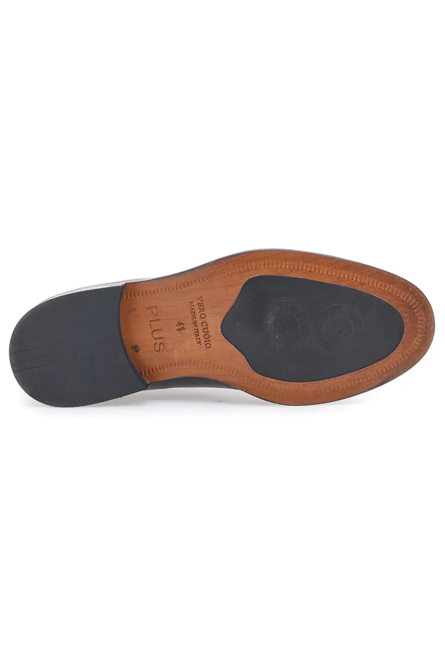 Scarpe Stringate Vera Pelle Blu Pittarello Plus 021