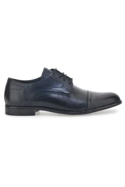 Scarpe Stringate Vera Pelle Nere Claremorris 2203