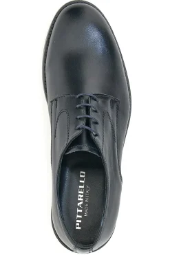 Scarpe Stringate Vera Pelle Nera Pittarello 77201