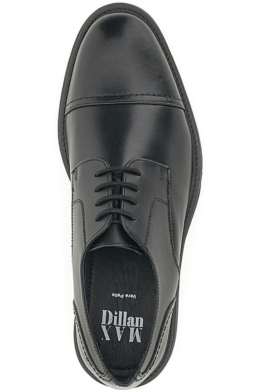 Scarpe Stringate Vera Pelle Nere Max Dillan 19033