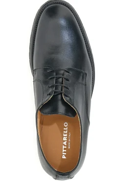 Scarpe Stringate Vera Pelle Nere Pittarello 6051