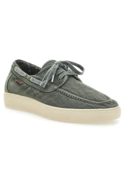 Scarpe Stringate Verdi con Tomaia in Tela WRANGLER 20251033