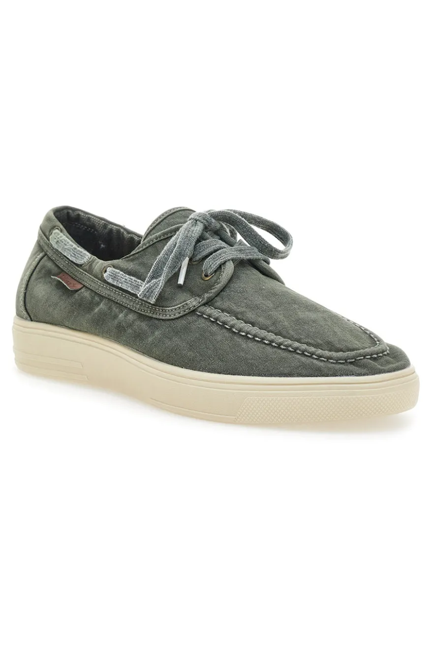 Scarpe Stringate Verdi con Tomaia in Tela WRANGLER 20251033