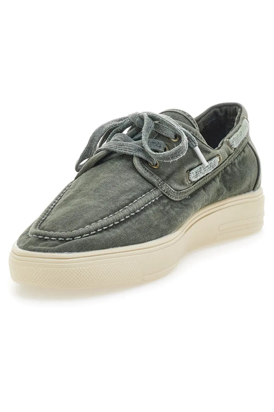 Scarpe Stringate Verdi con Tomaia in Tela WRANGLER 20251033